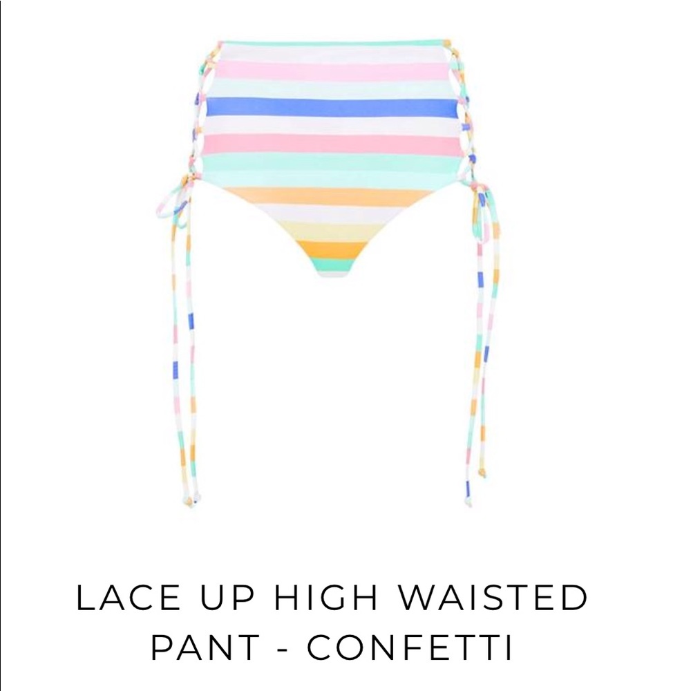 skye & staghorn high waisted confetti bottom